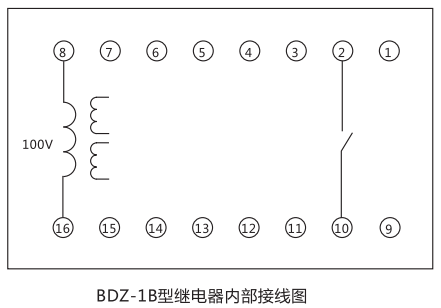 BDZ-1B低頻率繼電器內(nèi)部接線(xiàn)